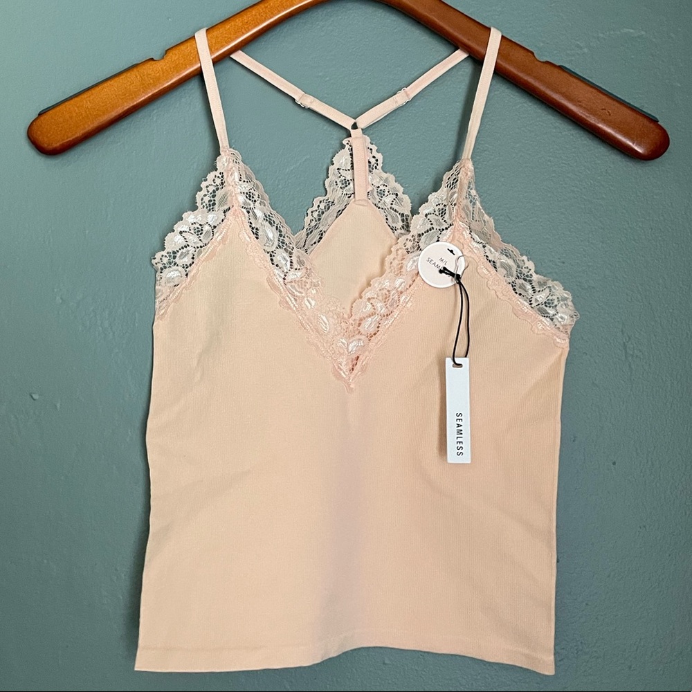 Forever 21 Seamless Cami Lace Tank